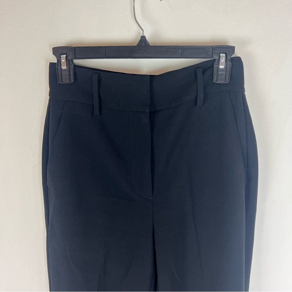 Aritzia Babaton Black Creased High Rise Trousers Pants Size 2 - Picture 3 of 9